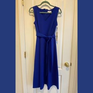 NWT Calvin Klein royal blue dress, size 8